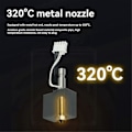 Miniatyrbillede 2 af 5: Hotend Kit til S1 3D Printer J-Head Printhoved med Messing & Hård Stål Dyser til Combo S1C 1 Sæt