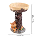 Miniatyrbillede 2 af 5: Gotisk Træstub Form Ornament Juleplæne Udendørs Dekorationer Udendørs Julepynt Dejlig Statue