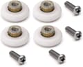 Set med 4 Ersättningsrullar för Skjutduschdörr med M4-skruvar Diameter 19 mm
