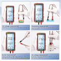 Miniatyrbild 5 av 5: 681 Uppladdningsbar Digital Multimeter Beröringsfri Spänningstestare Spänningsmätare LCD-Skärm Strömtest