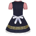 Miniatyrbillede 2 af 3: Fraulein Carnival Dirndl Oktoberfest Kostume Klassisk Beerfest Tavern Clubs Wench Servitrice Cosplay Fancy festkjole Blue L