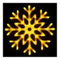 40 cm LED Snöflinga Multicolor Ljushänge Snowflake Light Yellow