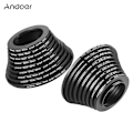 Miniatyrbild 2 av 5: Andoer 18st 37-49-52-55-58-62-67-72-77-82mm Step Up / Step Down Objektiv Filter Metall Adapter Ring Kit