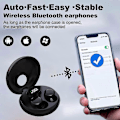 Pikkukuva 2 / 5: Langattomat kuulokkeet, Bluetooth 5.3 langattomat kuulokkeet, Ipx5 vedenpitävät Bluetooth-kuulokkeet, pelitila, Androidille ja Ios:lle, musta