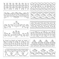 Pikkukuva 1 / 5: 12 kpl Kukka Reunamuotti Sapluunat Mandala Sapluunat Uudelleenkäytettävät Leikkausmaalausmallit DIY Askartelusapluunoihin, 12 x 3,9 tuumaa