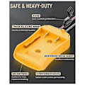 Miniatyrbilde 4 av 5: Strømhjuladapter for 20 V litiumbatteri, Peg-Perego batteriadapter med ledningsnett