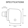 Miniatyrbilde 3 av 5: ER Series Headset Adapter, for ER4 ER4SR ER4XR ER3XR ER3SE ER2XR ER2SE Series Headset Hann til MMCX Hunn F