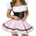 Miniatyrbild 3 av 5: Fantasia Outfit Klänningar Vuxna Kvinnor Oktoberfest Dirndl Kostym Bayern Öl Fest Tjej Wench Dräkt Kläder Vestidos Kvinna Blue M