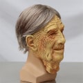 Pikkukuva 3 / 3: Halloween New Old Man Head Mask Isoisä Isoäiti Cover Cosplay Dance Party Face Rekvisiitta