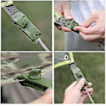 Miniatyrbillede 5 af 5: 12 Stykker Presenningsclips Jordklemme Krokodilleformede Plastikteltclips Til Camping Markise