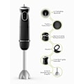 Miniatyrbillede 3 af 5: homgeek 500W Stavblender 3 i 1, 6-Hastigheds Elektrisk Håndholdt Blender med Turbo Funktion
