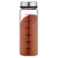 Pikkukuva 1 / 5: 300 ml lasinen maustepurkki asteikolla, 4 aukkoa, maustepurkit, keittiö, chilipippurijauhe, sirotinpurkki