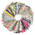 Miniatyrbild 1 av 5: DIY lappteknik Patch 60st 10cmx10cm charm pack bomullstyg patchwork bundle tyger tyg sömnad