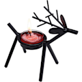 Miniatyrbillede 1 af 4: 1 stk. Reindeer Tealight Holder til Juledekorationer, Feriebordsdekoration, Kaminhylde, Pejs, Stue