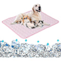 Miniatyrbilde 1 av 3: Kjølematte for hund, sovematte, vaskbart kjøleteppe i is silke for hundehus, sofa, seng