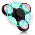 Miniatyrbilde 1 av 5: Metall LED Lysende Fidget Spinner - Partygave med Rikelig Lysshow - Angstdempende Sensorisk Leker for Barn og Voksne