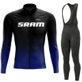Pikkukuva 1 / 5: SRAM Pro Autumn Cycling Jersey Set Polkupyörän Urheilupuku MTB-univormu Ropa Ciclismo Maantiepyörävaatteet Bicicleta Pitkät ruokalaput housut Pic Color M
