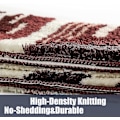 Miniatyrbillede 5 af 5: Tflycqsmall Bademåtte 16x24 brune badeværelsestæpper Skridsikkert mikrofiber Blødt brunt og gult tæppe Vaskbart
