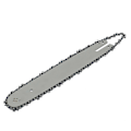 Pikkukuva 3 / 5: 14 tuuman ketjusahan ohjainrata kahdella ketjulla Stihl 017 Ms170 Ms171 Ms170/ms180/ms230/ms250 kaikille