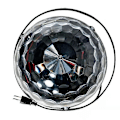 Miniatyrbilde 2 av 5: Bluetooth LED Krystall Stor Magisk Ball Scene Lys Blink Stemmeaktivert Fargerik Roterende Danse Scene Lys Magisk Ball Fjernkontroll (EU-regulering)