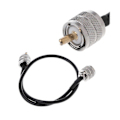 Pikkukuva 4 / 5: RF-koaksiaalikaapeli UHF-uros - UHF-uros liitin UHF PL259 uros - UHF uros PL259 RG58 pigtail-kaapeli 1m