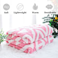 Miniatyrbild 3 av 5: Soft Pink Throw Children S Filt För Fluffy Pläd Till Säng Soffa Lätt Jacquard Sherpa Fleece Filt Sängkläder Lämplig Russian Federation
