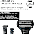 Pikkukuva 3 / 5: Braun Series 5/6/7 -sarjan sähköparranajokoneen vaihtopää, yhteensopiva parranajokoneiden 5762 5764 kanssa, parranajopään vaihto