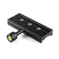 Miniatyrbillede 3 af 5: Sort Qr-120 Klemmeadapter Til Hurtigudløserplade 1/4\" 3/8\" Til Arca Swiss Rss Stativ