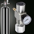 Miniatyrbillede 4 af 5: Hold Stabilt Tryk Tønderegulator, 2 I 1 Mini CO2 Gas Regulator Soda Trykmåler Mini Gas Regulator Med Adapter 3/8in Til TR21.4