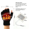 Miniatyrbilde 3 av 5: Winter Working Usb Heated Gloves Thermal Hand Warmer Gloves Full & Half Finger Grey