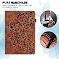 Pikkukuva 5 / 5: Aitoa nahkaa oleva suojakotelo iPad 10.2 2021/2020/2019 - Vertaansa vailla olevaa eleganssia ja suojaa