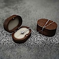 Miniatyrbilde 2 av 5: Rustikk Bryllupsringboks Bryllupsdag Ringholder