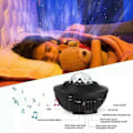 Miniatyrbillede 4 af 5: LED Natlampe Lysstyrke Justerbar Musik Stjerne Projektor Lampe Bluetooth Timer