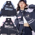 Miniatyrbilde 2 av 5: 2023 Y2k Sanrio Kuromi jakke Cute My Melody Cinnamoroll Biker Punching Kvinne Løs Racer Jakker Kvinne Fritidsklær Gave My Melody Jacket s 40-45kg