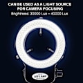 Miniatyrbilde 4 av 5: 144 LED Miniscope Ringlys Ringlys 0 - 100% Justerbar Lampe For Miniscope Ringlys