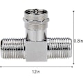 Miniatyrbillede 4 af 4: 2-vejs antenne splitter / 1 indgang til 2 udgange Rf Tv Freeview/push Style - Ya