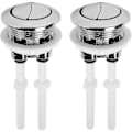 Miniatyrbillede 1 af 5: 2-pak Universal Toilet Cisterne Trykknapper 38mm Dobbelt Skyl Pop Op Knap Standard Dobbelt Skyl Knap Superb