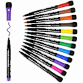 Miniatyrbillede 1 af 5: Whiteboard Tusser Whiteboard Markører: 12 Magnetiske Whiteboard Tusser og Viskelæder Sæt, Fin Spids Whiteboard Tusser Farve Whiteboard Markører...