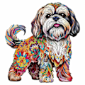 Miniatyrbild 2 av 4: Nya modeller Vacker Hund - Träpussel, Vacker Kartong, Formade Pusselleksaker, Unika Stressreducerande Gåvor för Vuxna, Oregelbunden Djurform i Trä