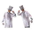 Miniatyrbillede 4 af 6: Halloween horror korset grå vampyr brud maskerade cosplay zombie dragt man M