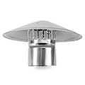 Miniatyrbilde 1 av 5: 4/6/8 Tommers Røykrør Pipehatt Skorstein Regnhatt Røykvare Sink Legering Soppformet