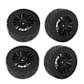 Pikkukuva 1 / 5: 4kpl Kumirenkaat Rengas Pyörä Yhteensopiva Sg1603 Sg1604 1/16 Rc Auton Osat, 2