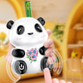 Miniatyrbillede 2 af 5: Elektrisk Walkie Talkie Legetøj til Småbørn Børn Tegneserie Panda Intercom Legetøj 2 STK