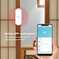 Miniatyrbild 3 av 5: Tuya WiFi Smart Vibrationssensor Rörelsedetektering Realtids Fjärrövervakning Alarm för Hem Fönster Dra