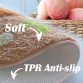 Miniatyrbillede 5 af 5: Tflycqapple badeværelsestæpper og måtter, søde børnebadedørmåtter Dekortæppe, rød tuftet plys, kan maskinvaskes Luksus Shaggy Højabsorberende og Anti-Slip Fo