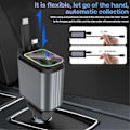 Miniatyrbilde 4 av 5: 4-i-1 Uttrekkbar Billader med USB Hurtigladekabel Stjernelys i Biltak Atmosfærelys