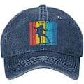 Miniatyrbilde 1 av 5: Silhouette Wakeboard Unisex Cowboyhatt Baseball Caps Justerbar Sport Golf Denim Casquette Caps Stil 1606