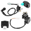 Miniatyrbilde 4 av 4: Regulator, likeretter, startreleet og tenningsspole CDI-boks for 50cc 70cc 90 110cc ATV Quad