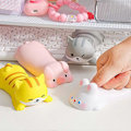 Miniatyrbild 1 av 5: Söt Tecknad Katt Handledsstöd Ergonomisk Långsamt Stigande Mjukt PU Handledsstöd För Kontorsskrivning Smärtlindring
