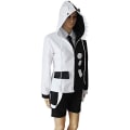 Miniatyrbillede 2 af 5: Sort hvid bjørn Cosplay kostume Danganronpa Suit Træningsuniform er unisex topjakke L